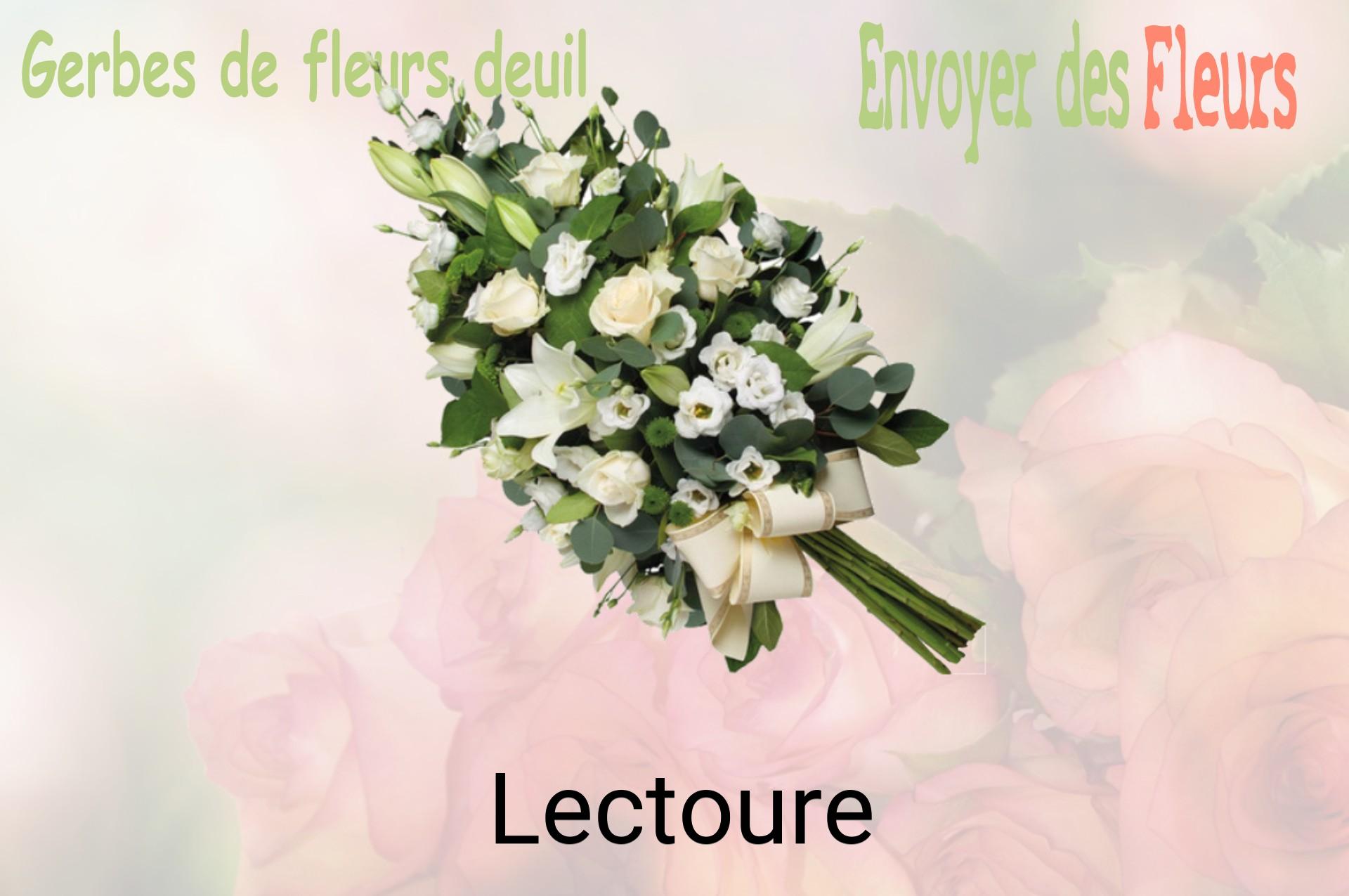 Gerbe de fleurs de deuil livrée à Lectoure